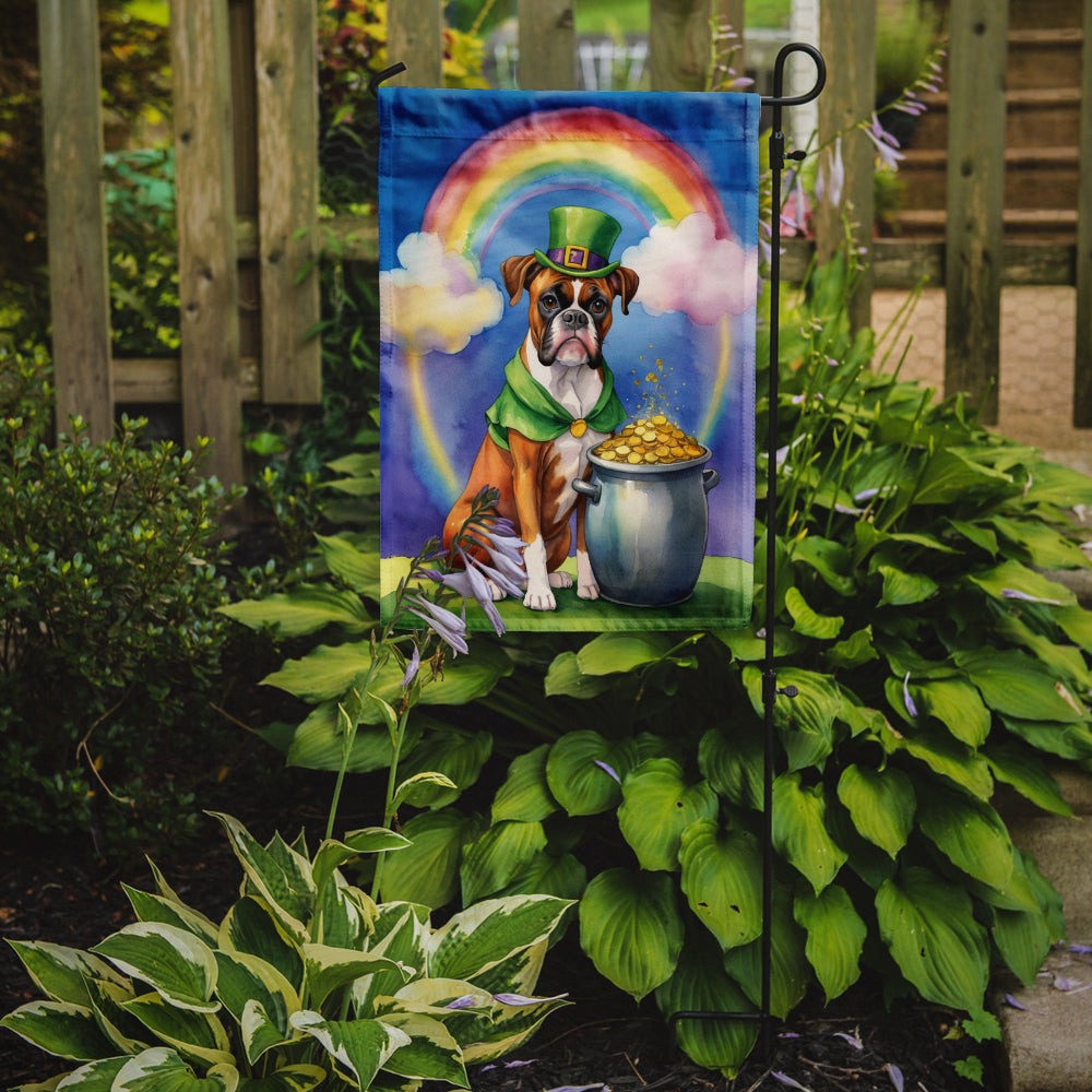 Buy this Boxer St Patrick's Day Garden Flag