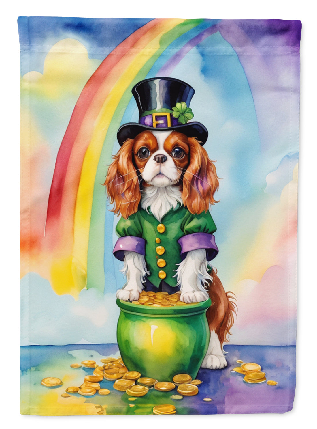 Buy this Cavalier Spaniel St Patrick's Day House Flag