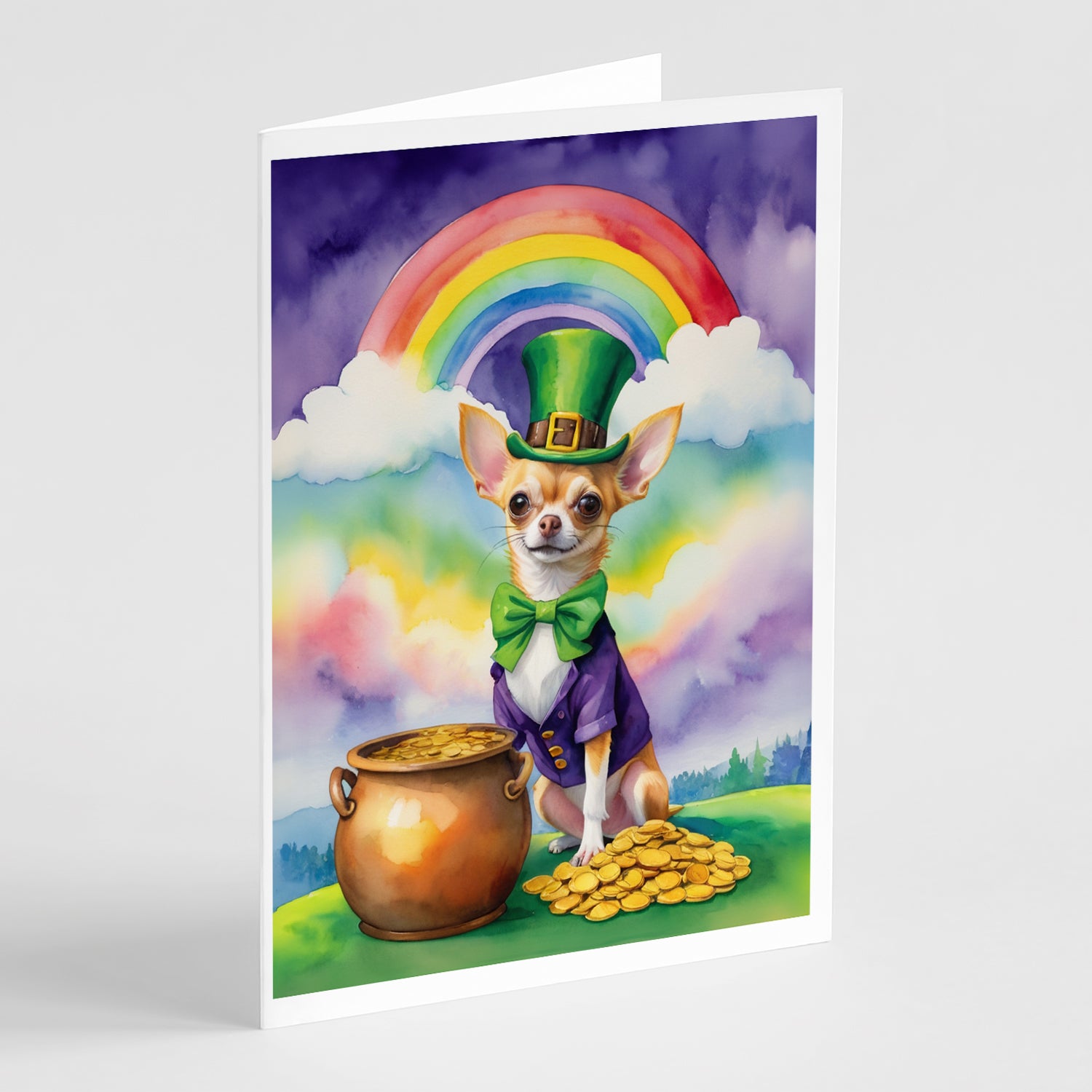 Buy this Chihuahua St Patrick's Day Greeting Cards Pack of 8