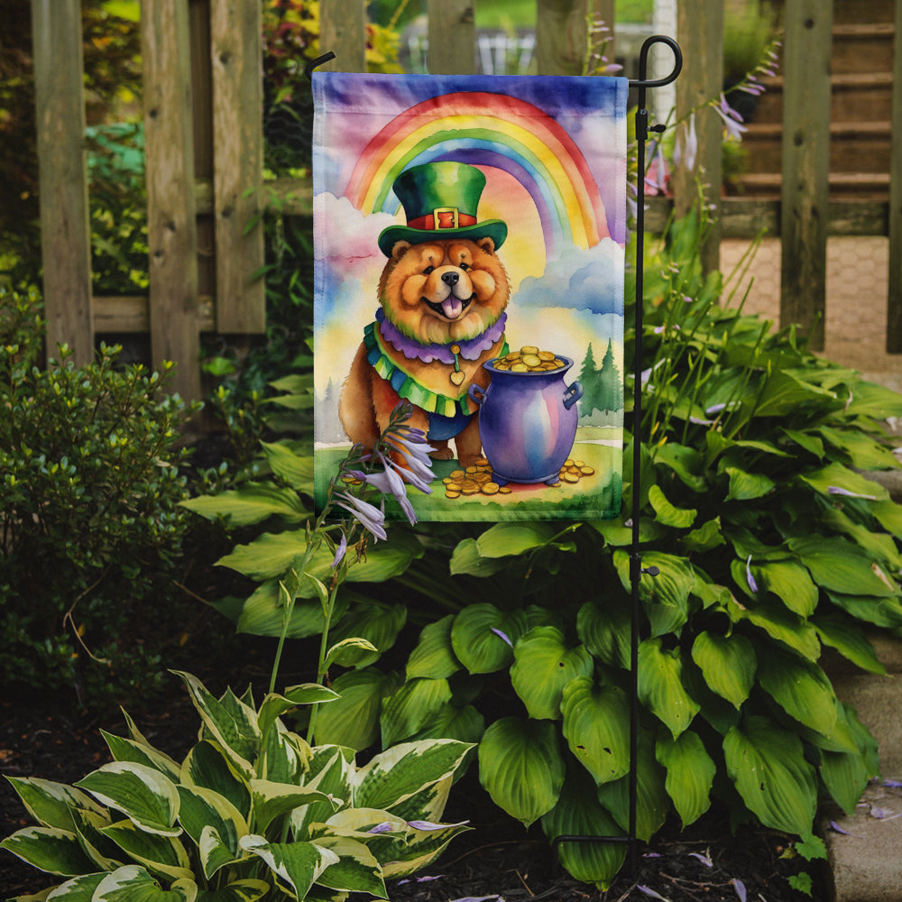 Chow Chow St Patrick's Day Garden Flag