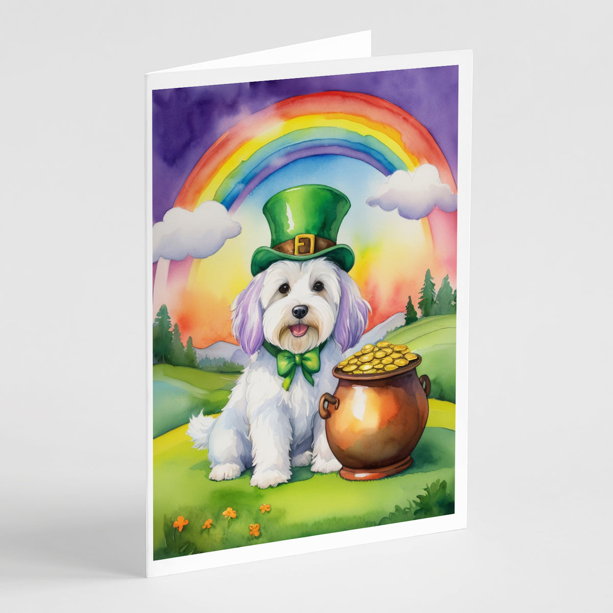 Buy this Coton de Tulear St Patrick&#39;s Day Greeting Cards Pack of 8