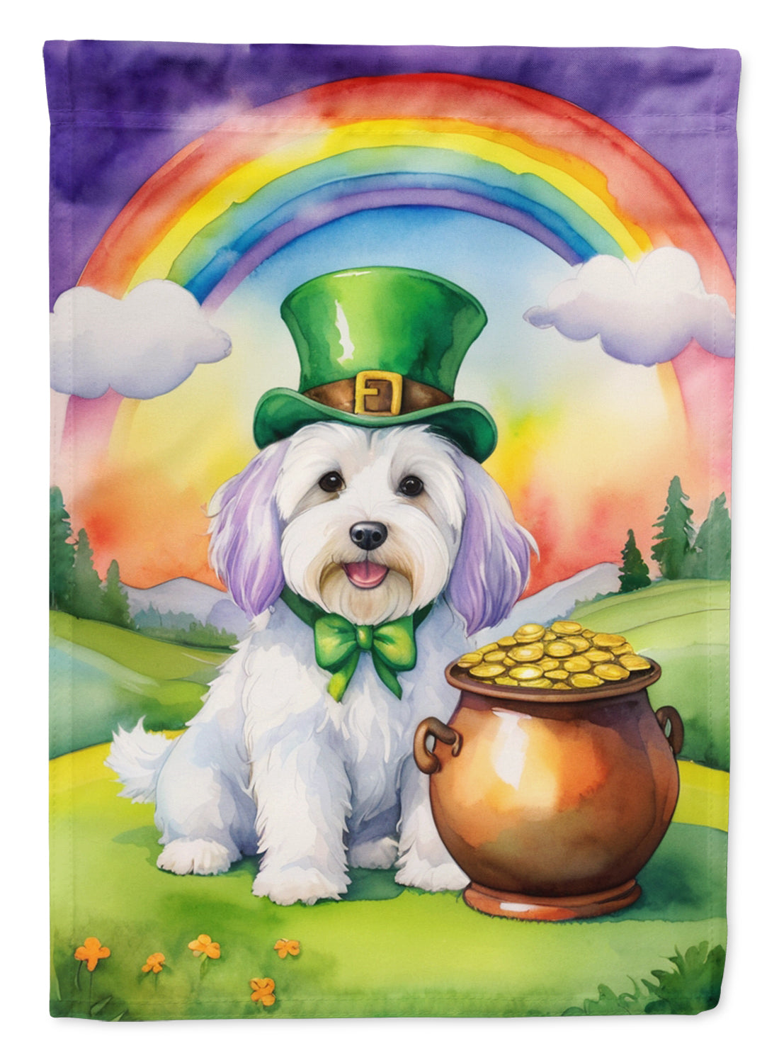 Buy this Coton de Tulear St Patrick's Day Garden Flag