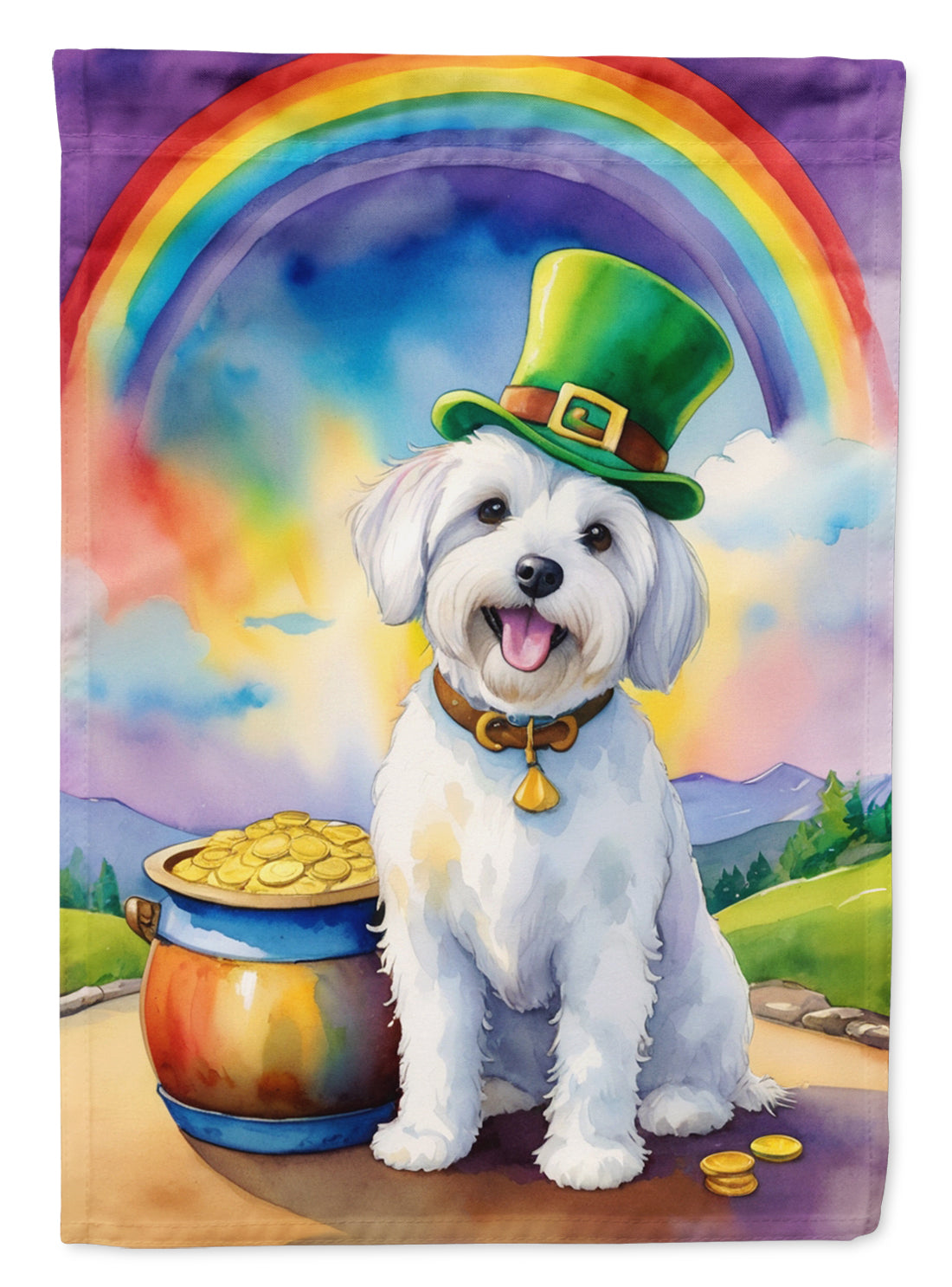 Buy this Coton de Tulear St Patrick's Day Garden Flag