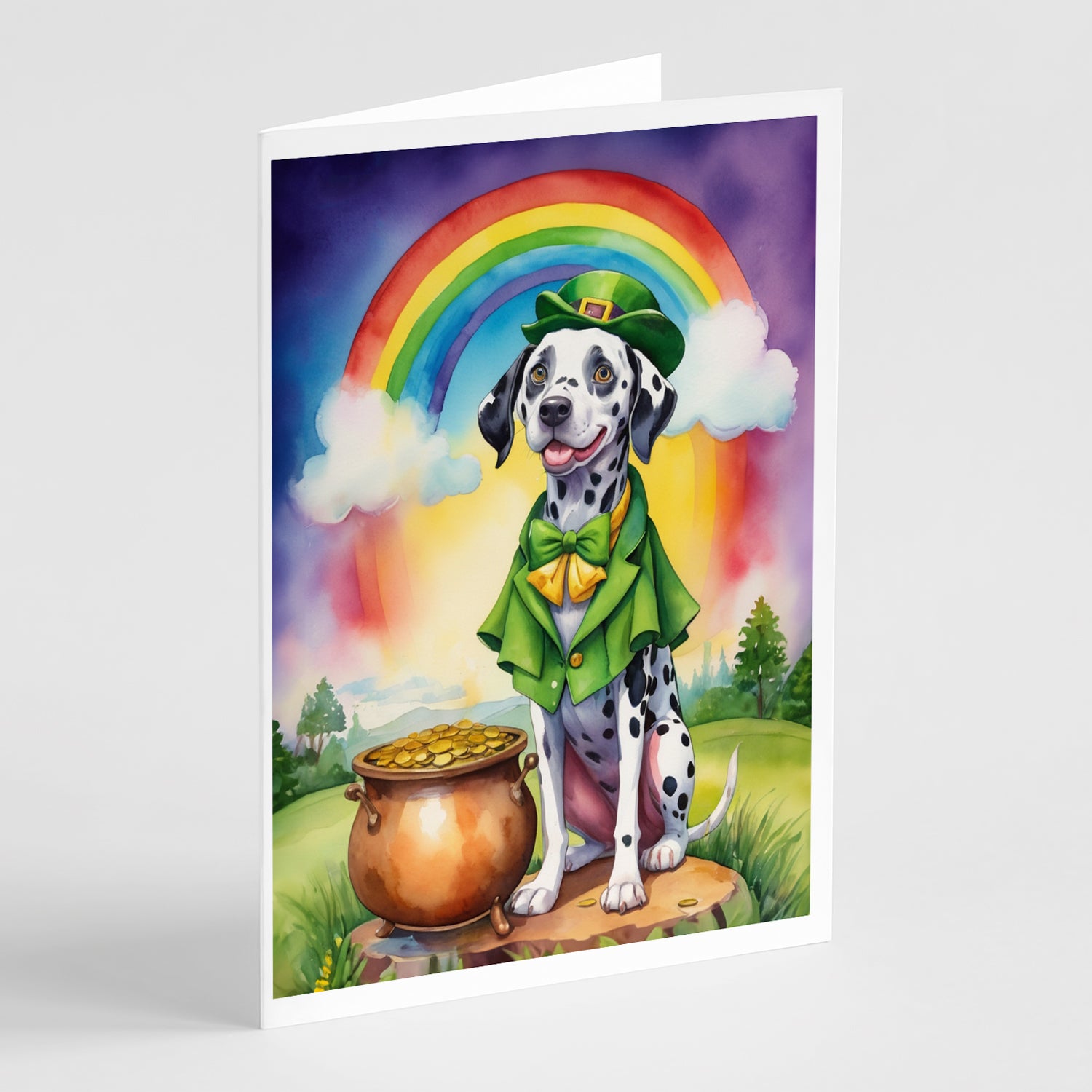 Buy this Dalmatian St Patrick's Day Greeting Cards Pack of 8