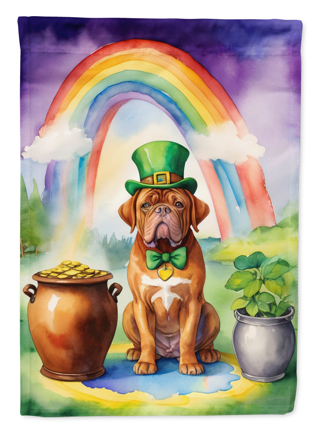 Buy this Dogue de Bordeaux St Patrick's Day Garden Flag