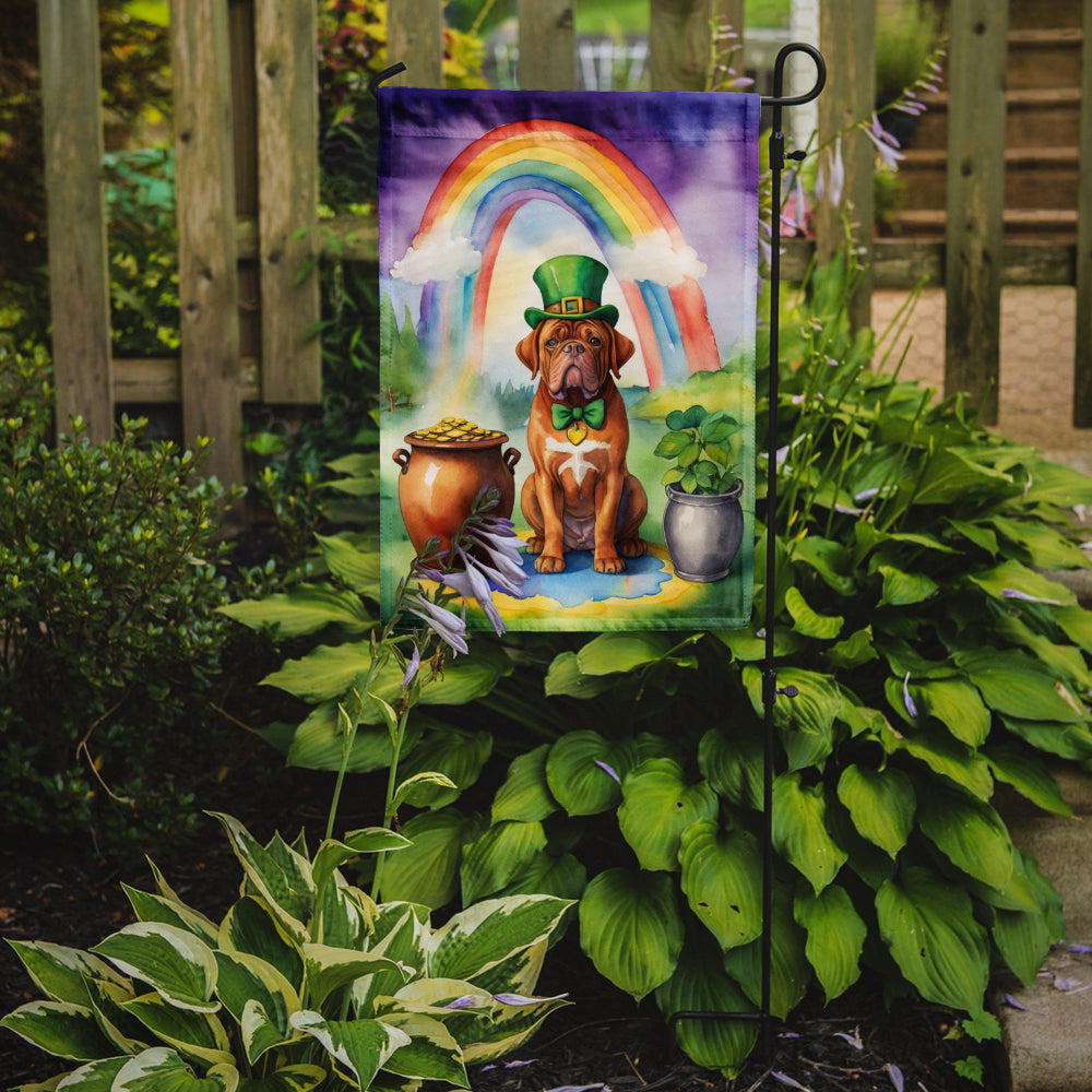 Dogue de Bordeaux St Patrick's Day Garden Flag