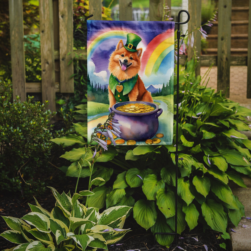 Buy this Finnish Spitz St Patrick's Day Garden Flag