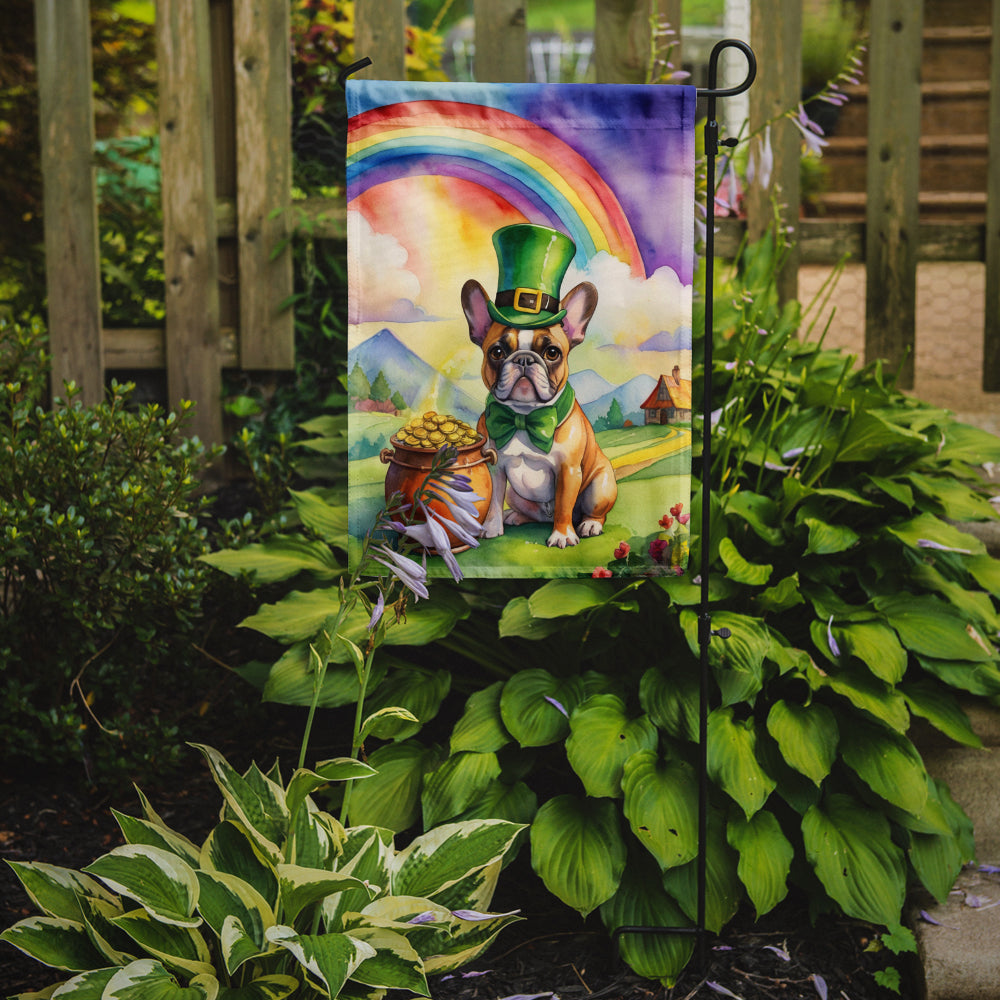 French Bulldog St Patrick's Day Garden Flag