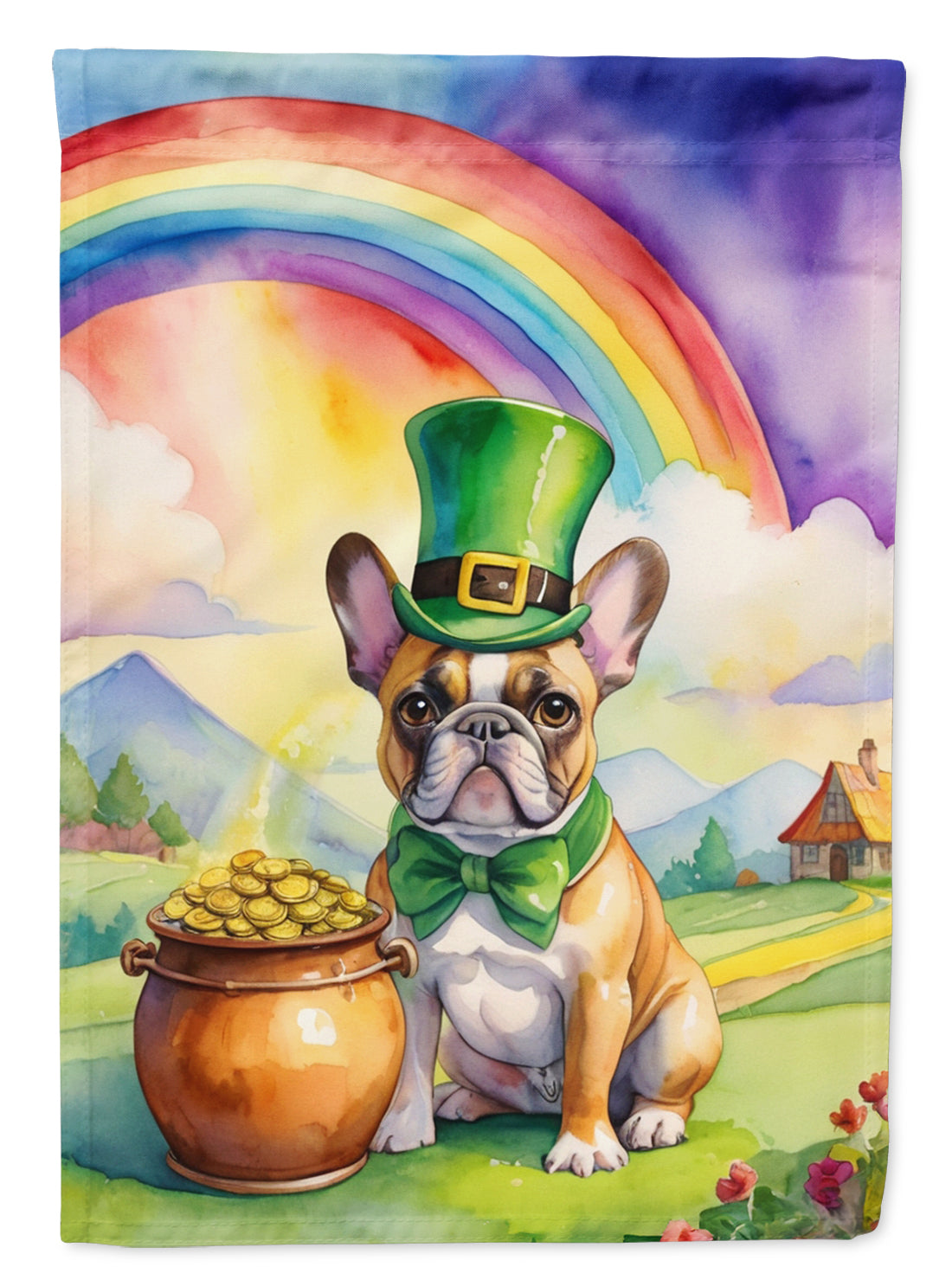 Buy this French Bulldog St Patrick's Day Garden Flag