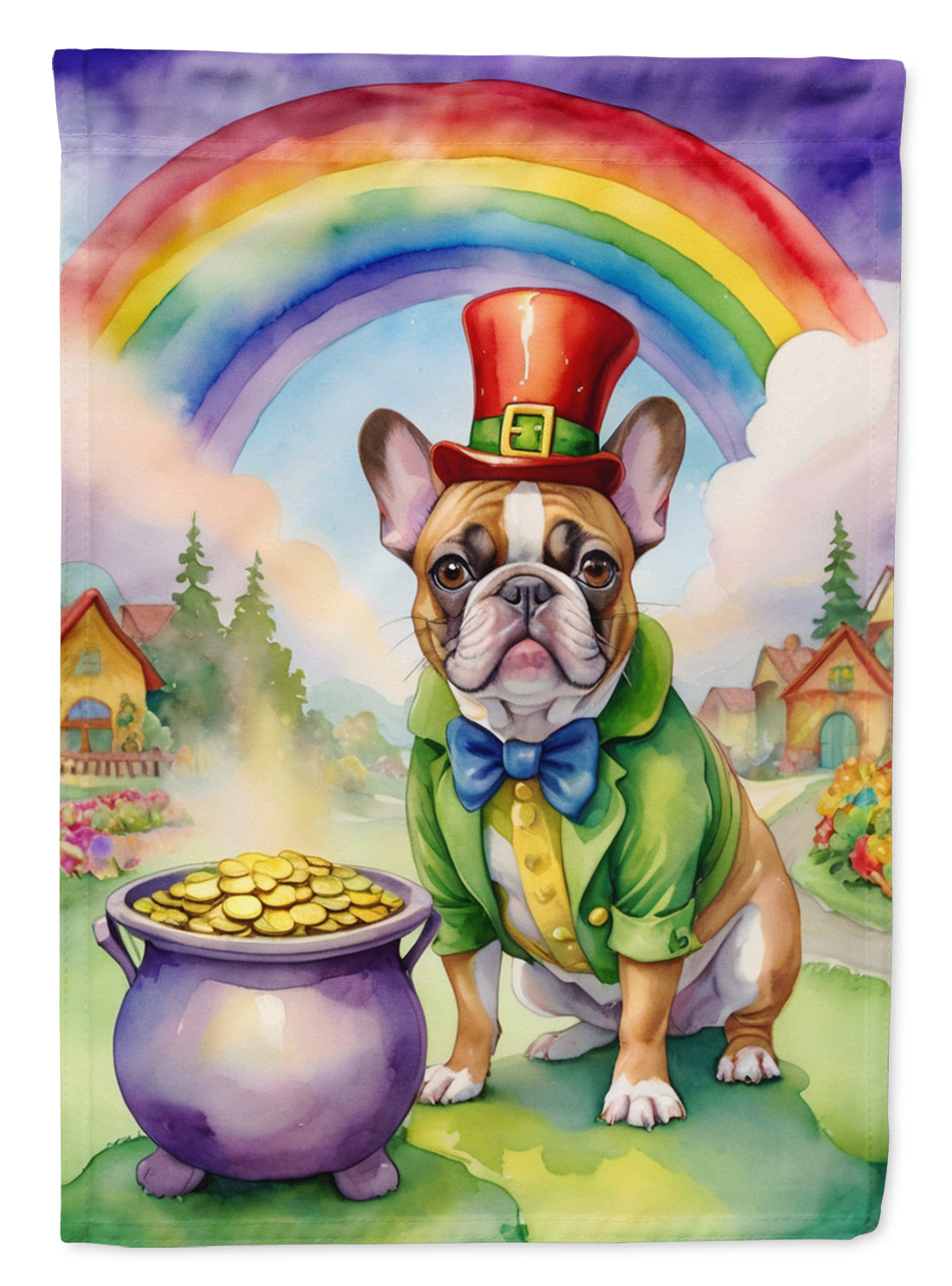 Buy this French Bulldog St Patrick's Day Garden Flag