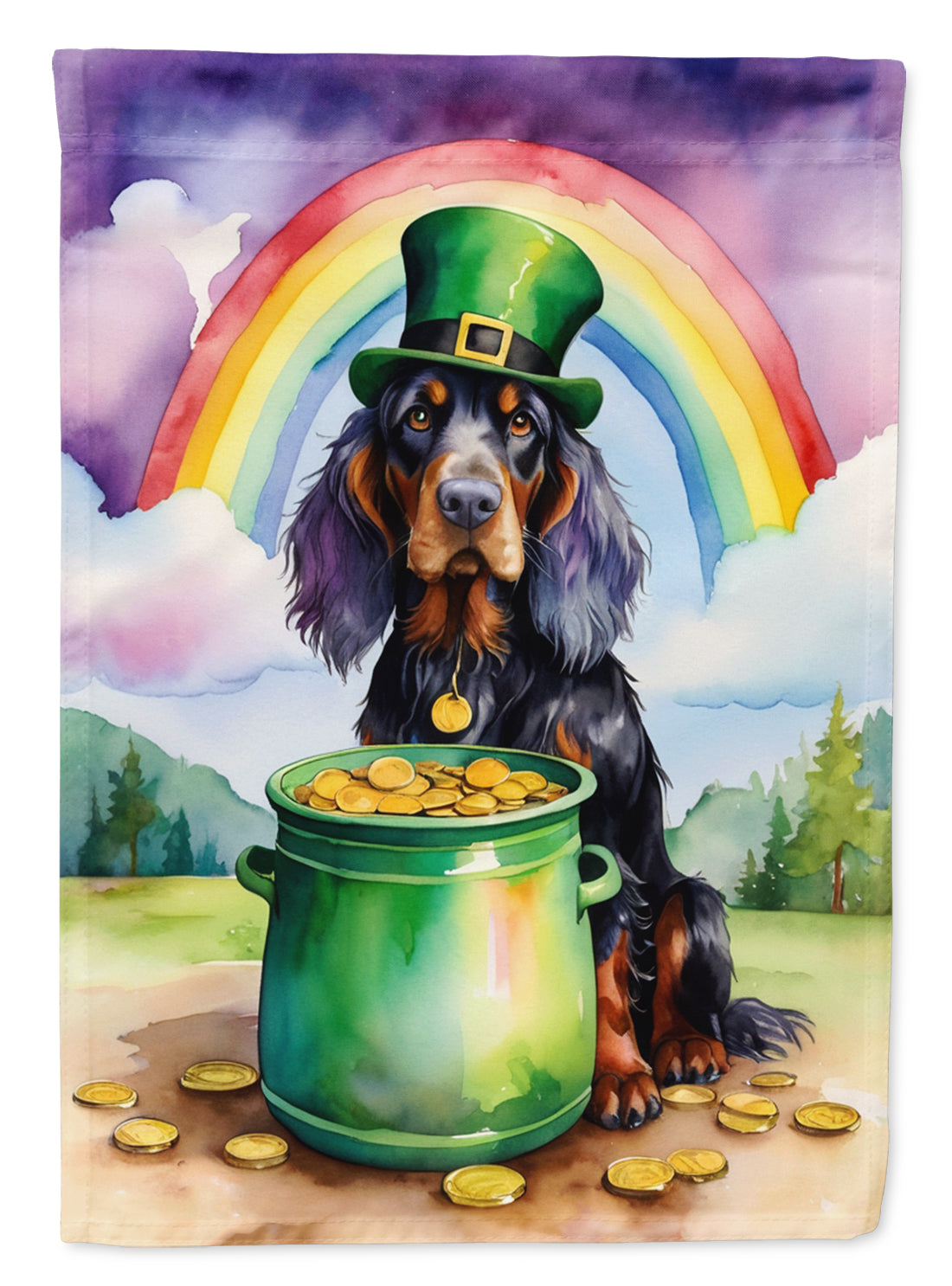 Buy this Gordon Setter St Patrick's Day Garden Flag