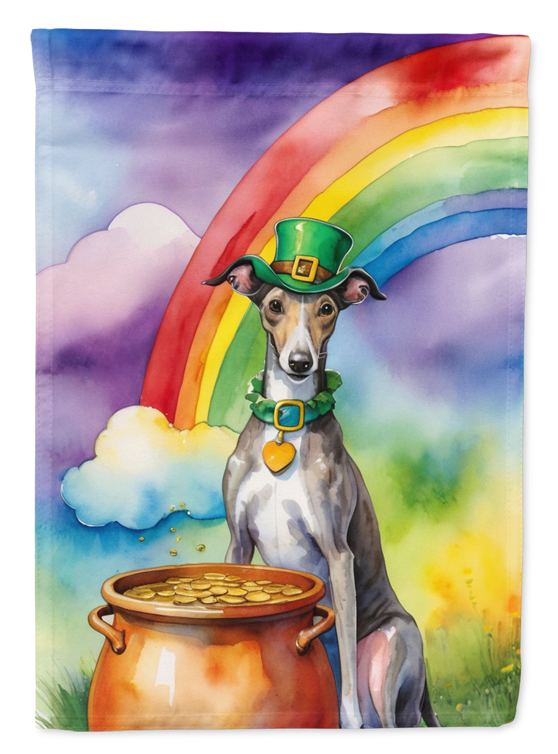 Buy this Greyhound St Patrick's Day Garden Flag