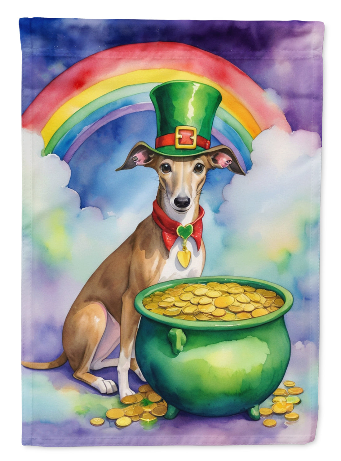 Buy this Greyhound St Patrick's Day Garden Flag