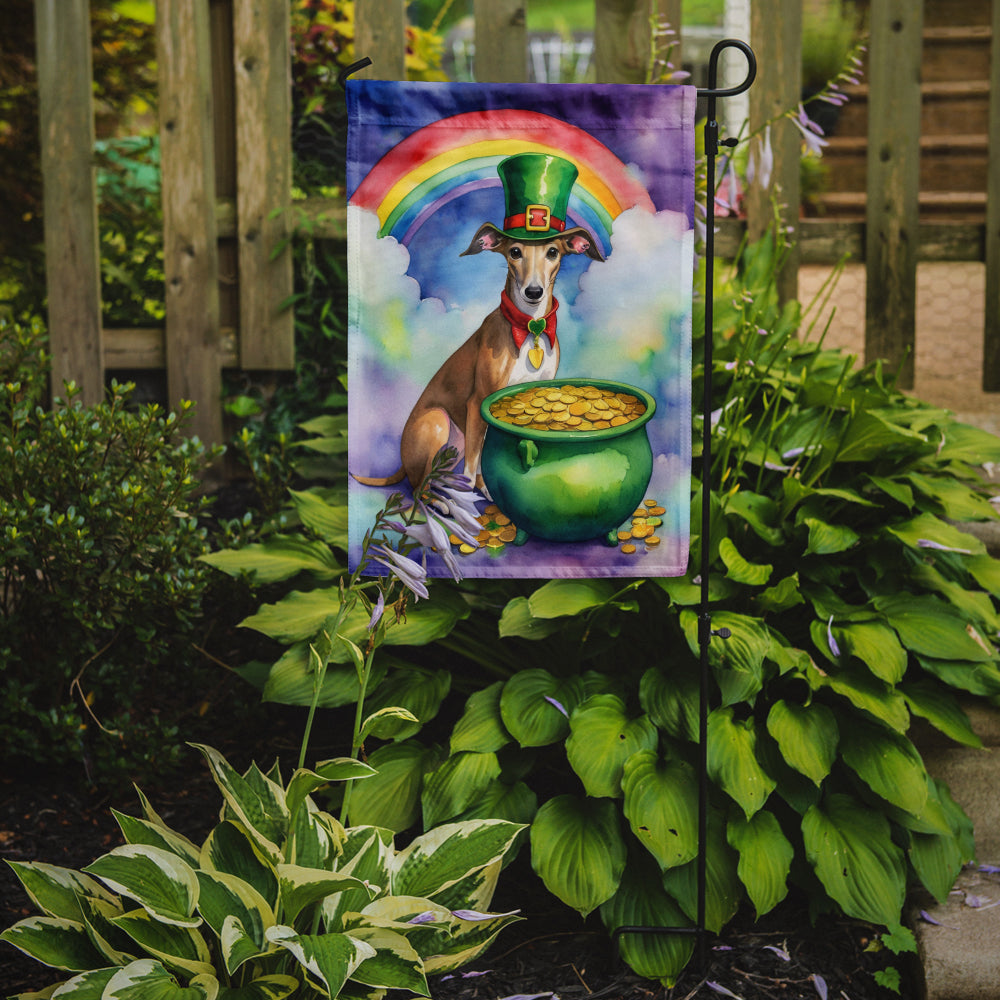 Greyhound St Patrick's Day Garden Flag