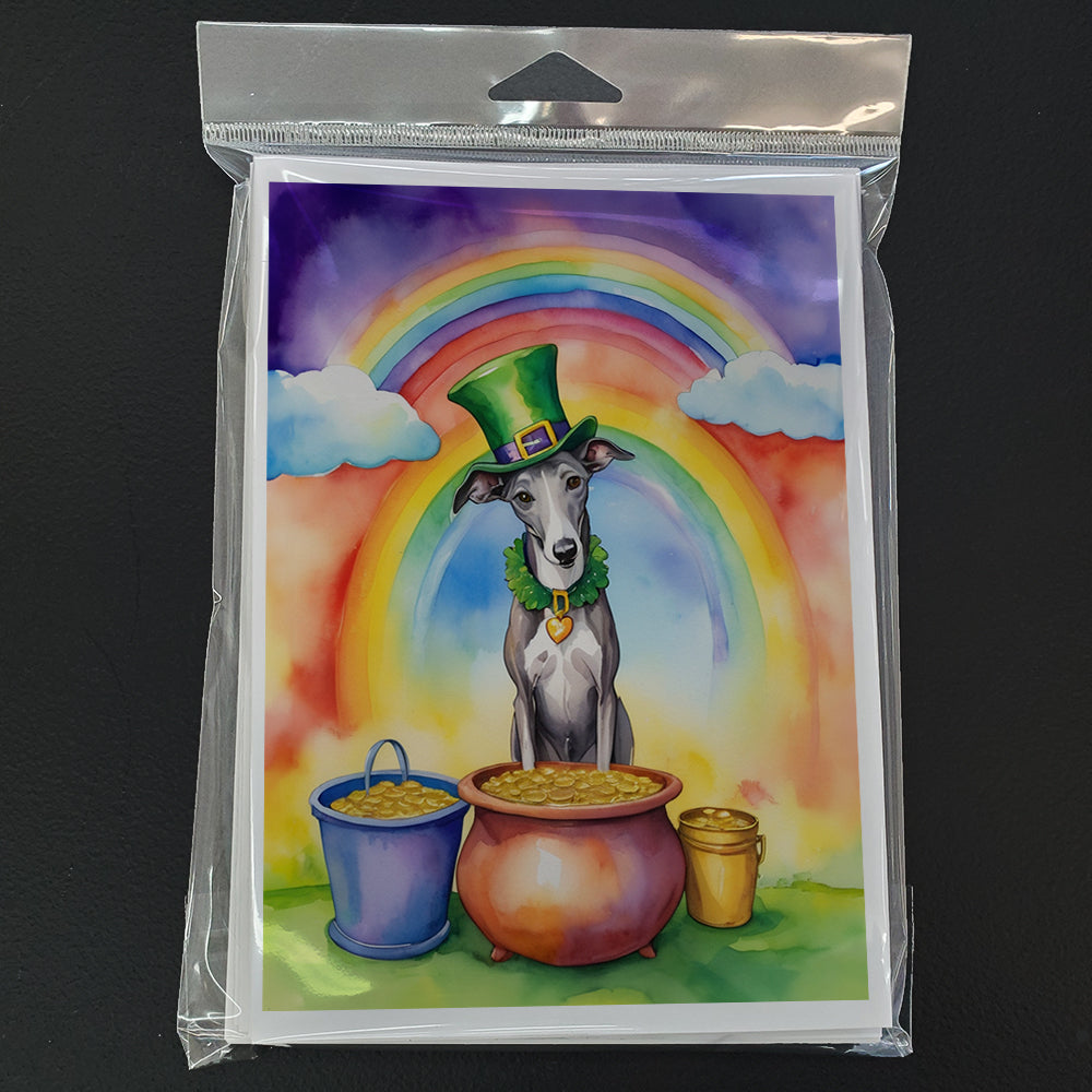 Greyhound St Patrick's Day Greeting Cards Pack of 8