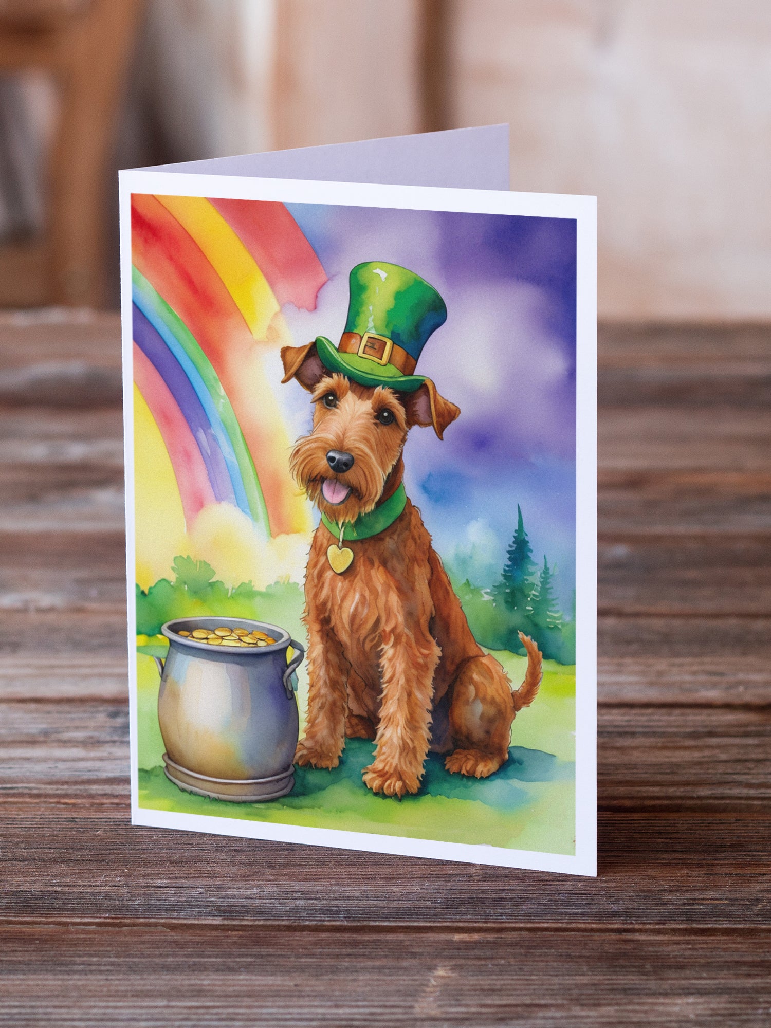 Buy this Irish Terrier St Patrick's Day Greeting Cards Pack of 8