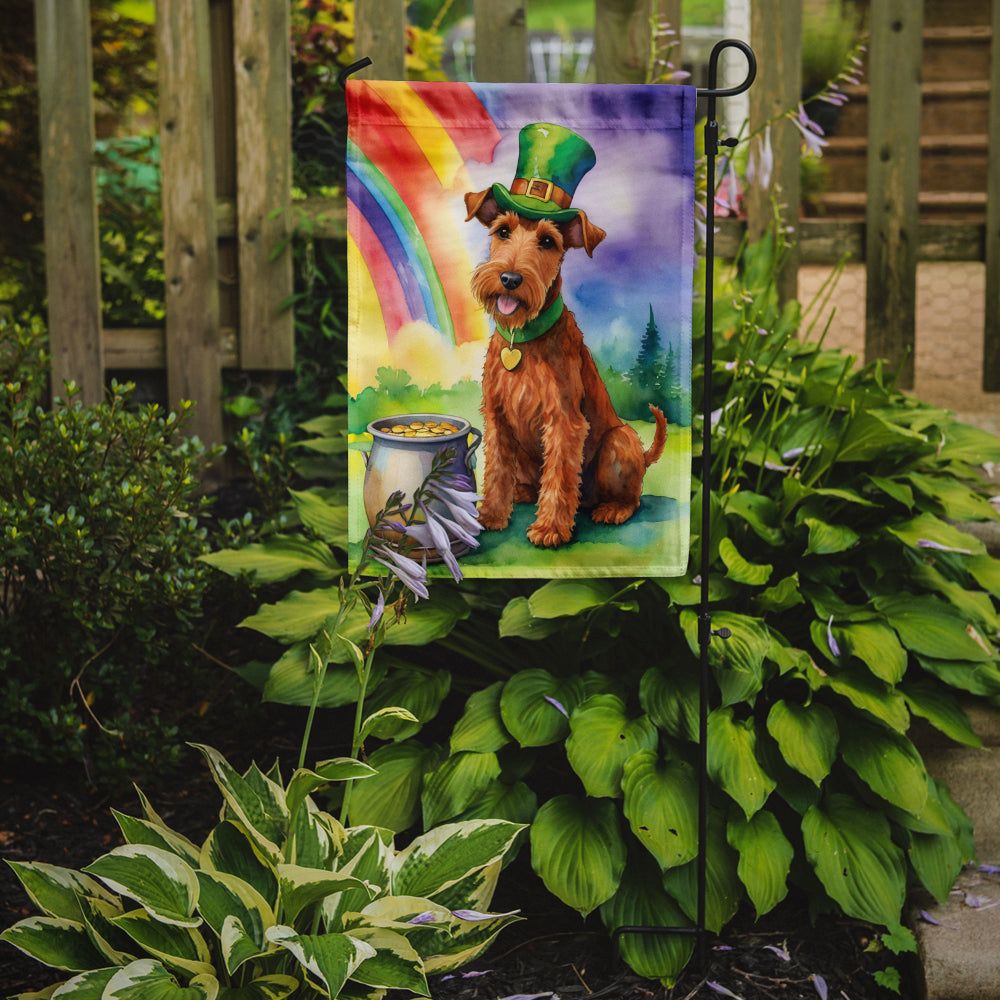 Irish Terrier St Patrick's Day Garden Flag