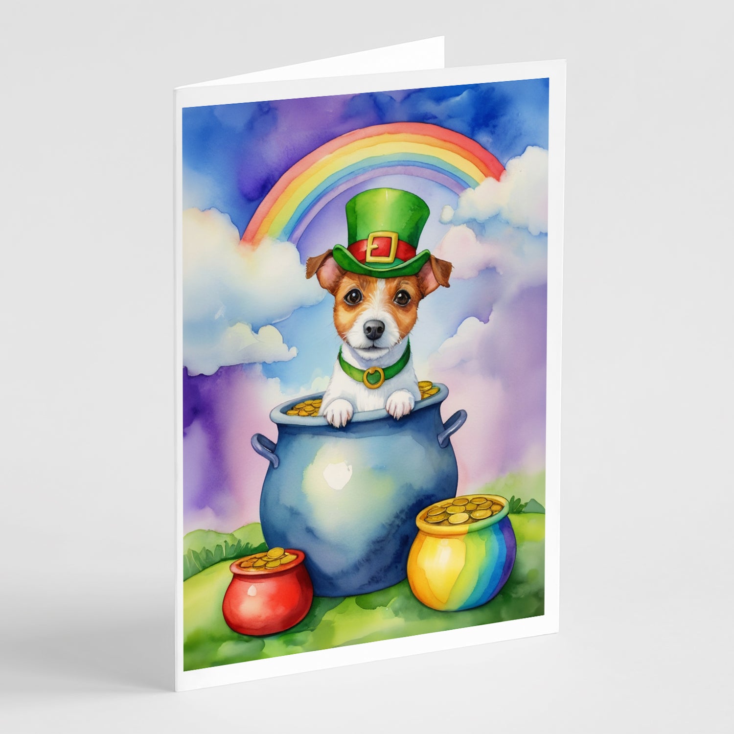 Buy this Jack Russell Terrier St Patrick's Day Greeting Cards Pack of 8