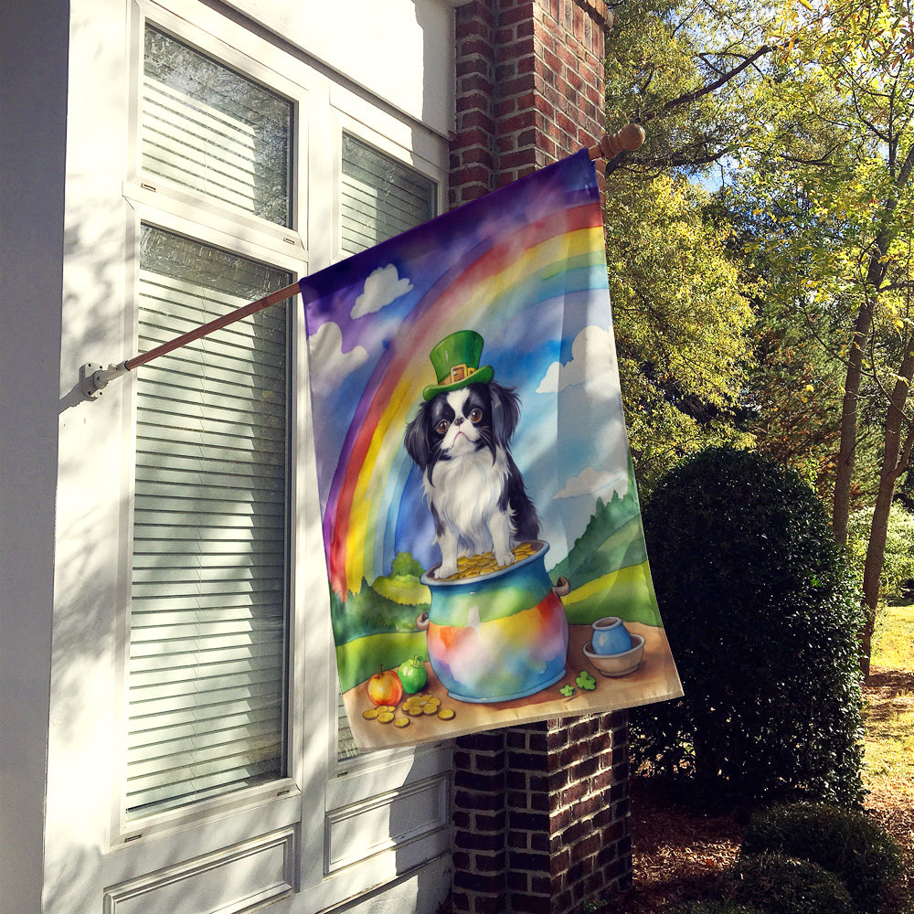 Japanese Chin St Patrick's Day House Flag