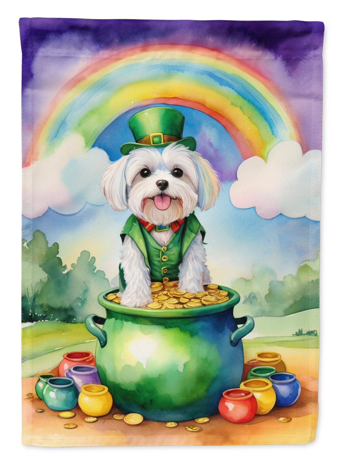 Buy this Maltese St Patrick's Day Garden Flag