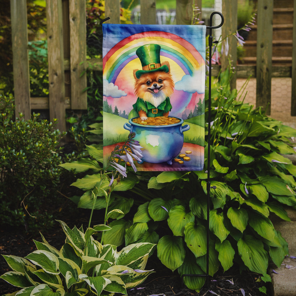 Buy this Pomeranian St Patrick's Day Garden Flag