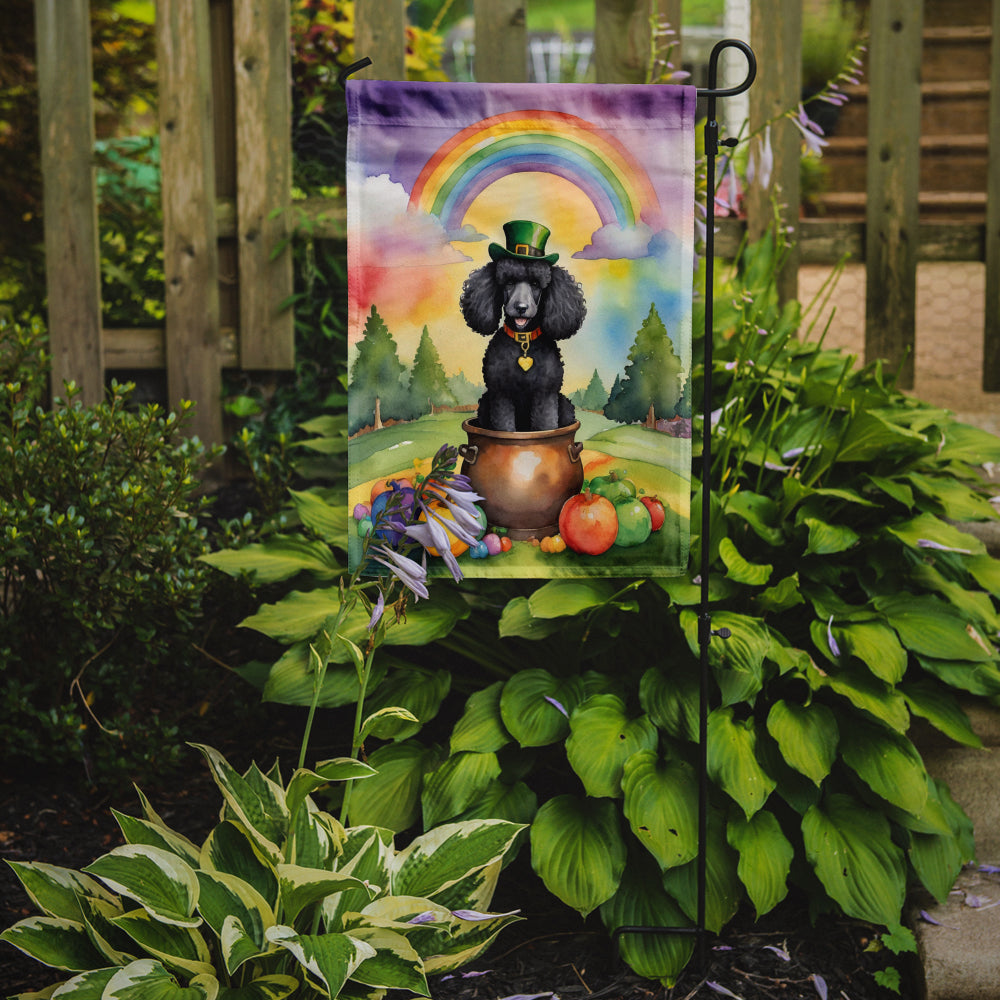 Buy this Black Poodle St Patrick's Day Garden Flag