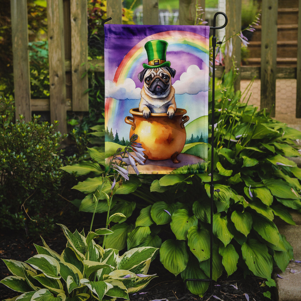 Pug St Patrick's Day Garden Flag