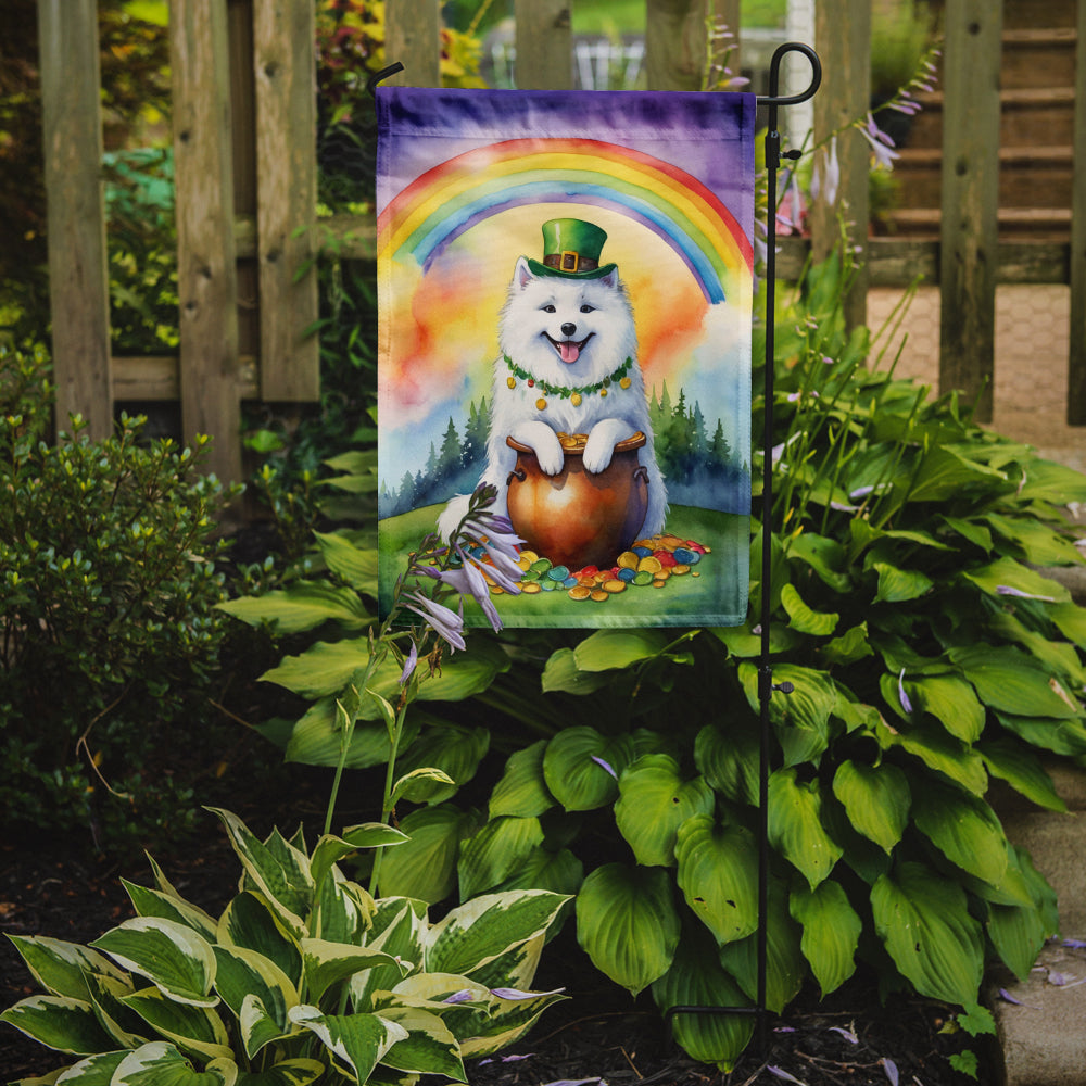 Buy this Samoyed St Patrick's Day Garden Flag