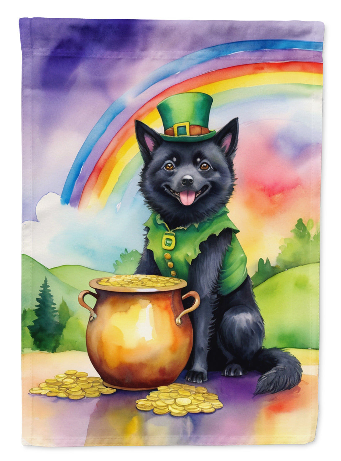 Buy this Schipperke St Patrick's Day House Flag