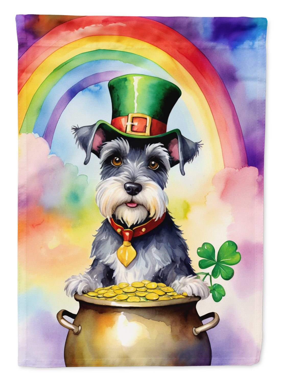 Buy this Schnauzer St Patrick's Day Garden Flag