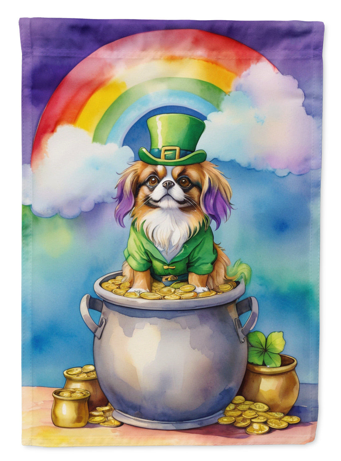 Buy this Tibetan Spaniel St Patrick's Day House Flag