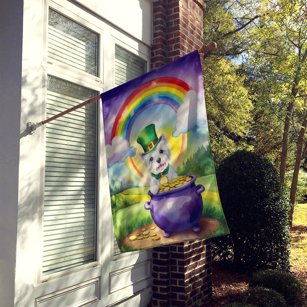 Buy this Westie St Patrick's Day House Flag