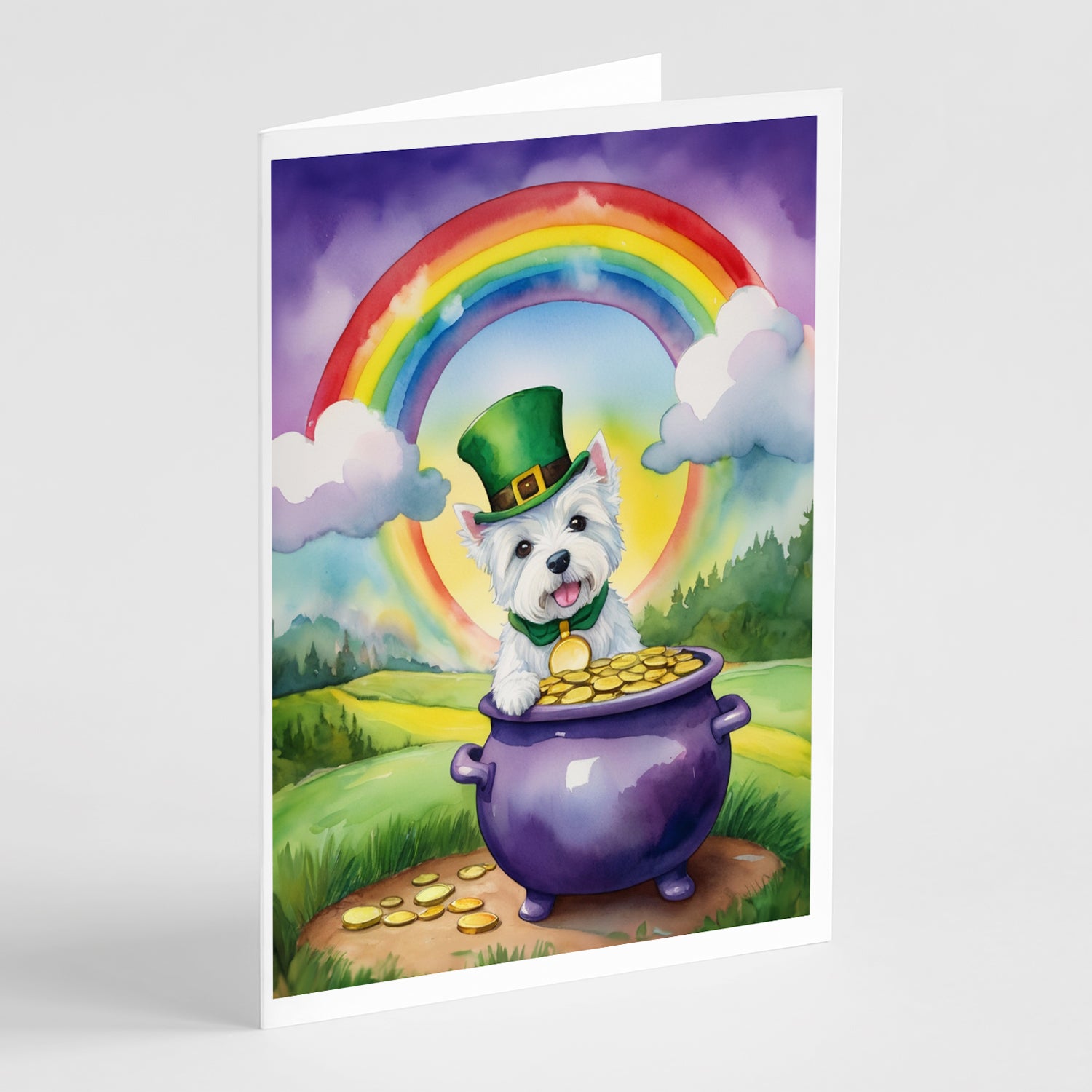 Buy this Westie St Patrick's Day Greeting Cards Pack of 8