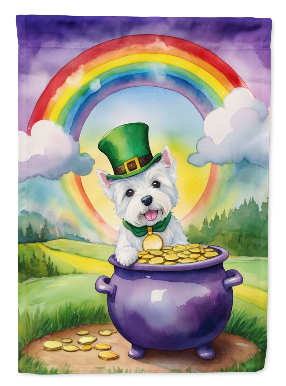 Buy this Westie St Patrick's Day Garden Flag