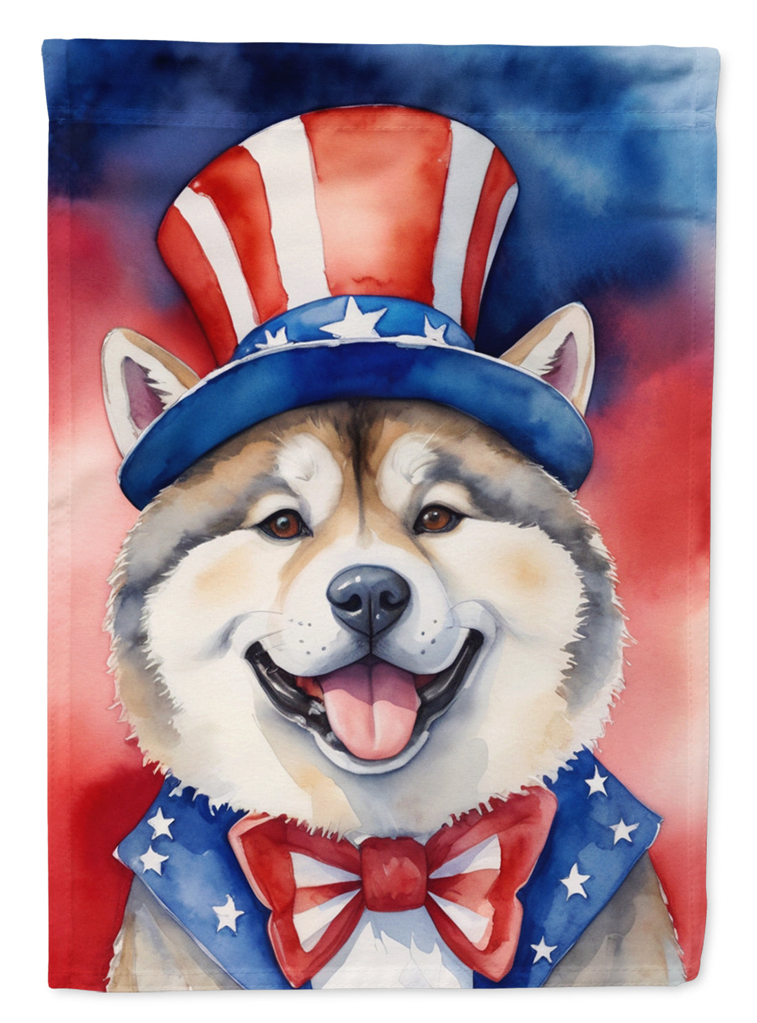 Buy this Akita Patriotic American House Flag