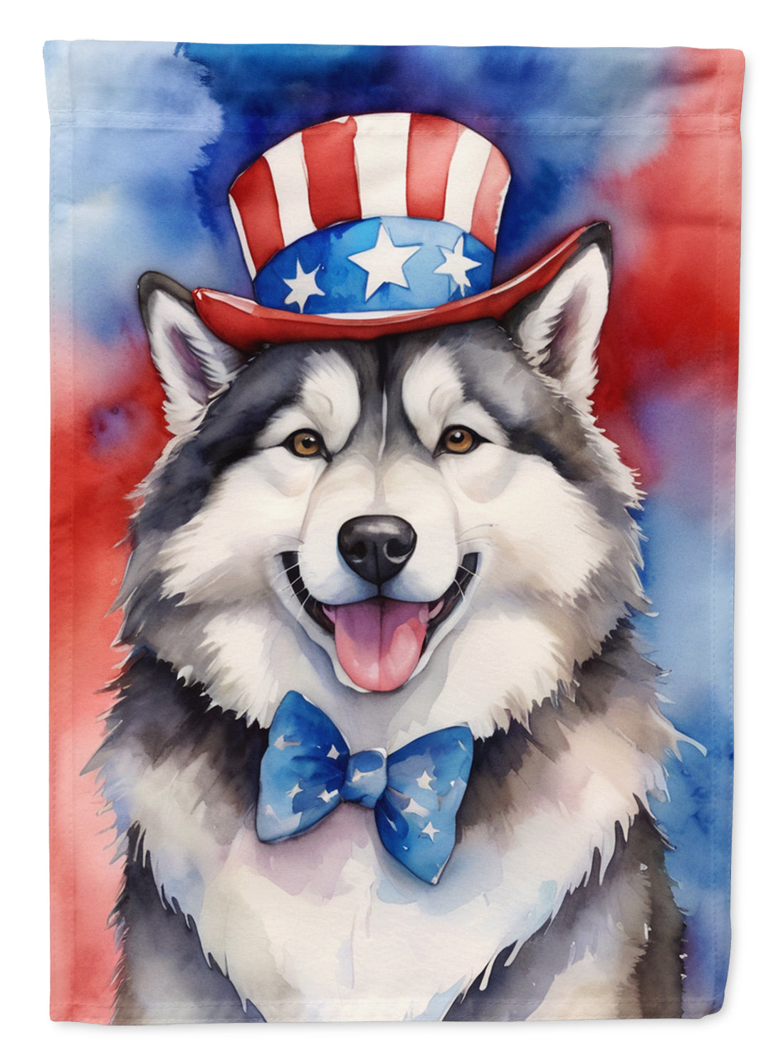 Buy this Alaskan Malamute Patriotic American Garden Flag