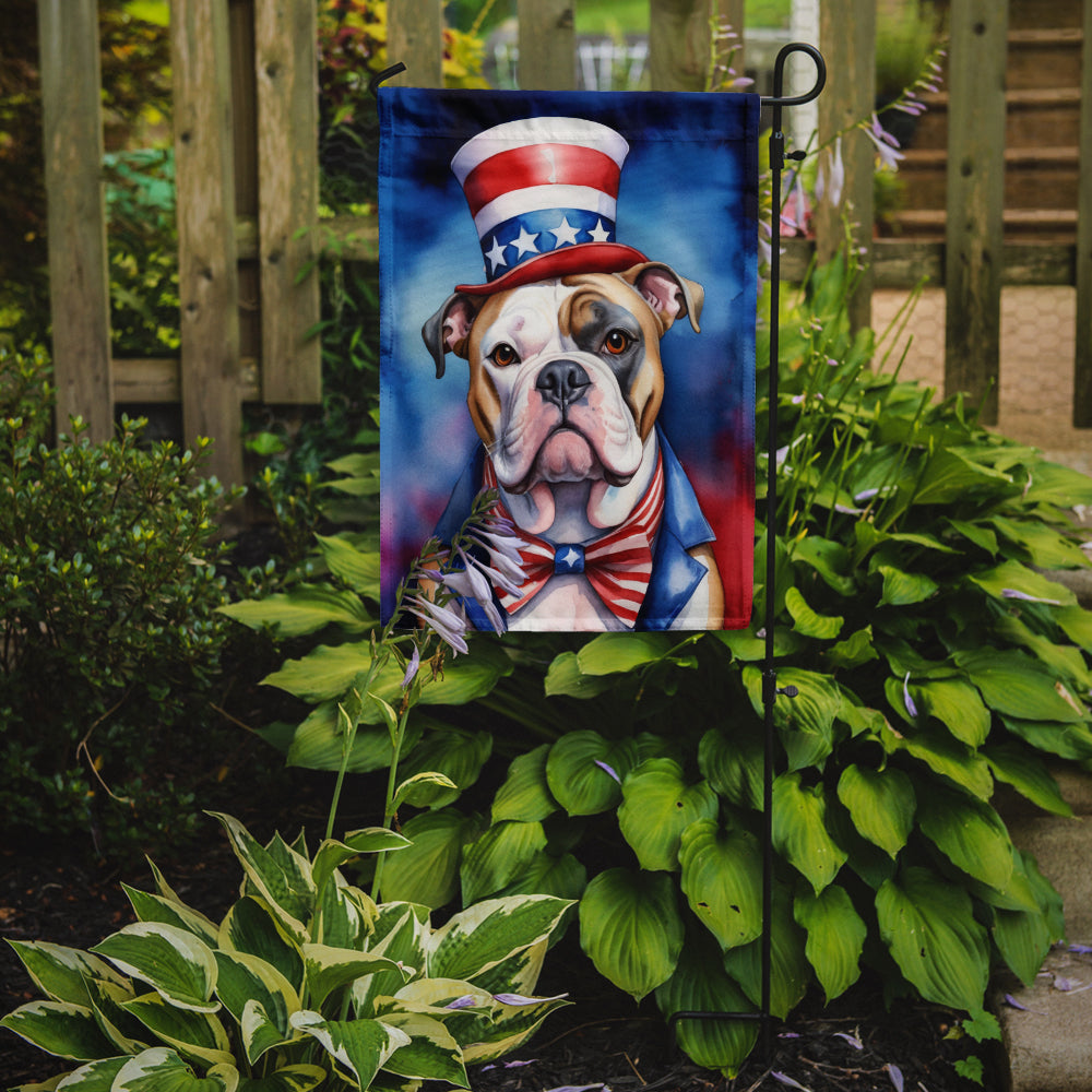 Buy this American Bulldog Patriotic American Garden Flag