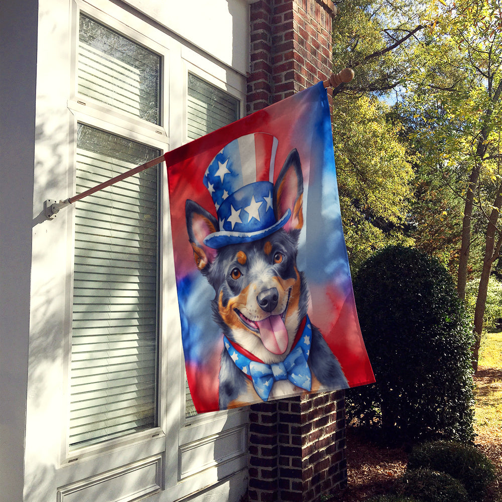 Buy this Australian Cattle Dog Patriotic American House Flag