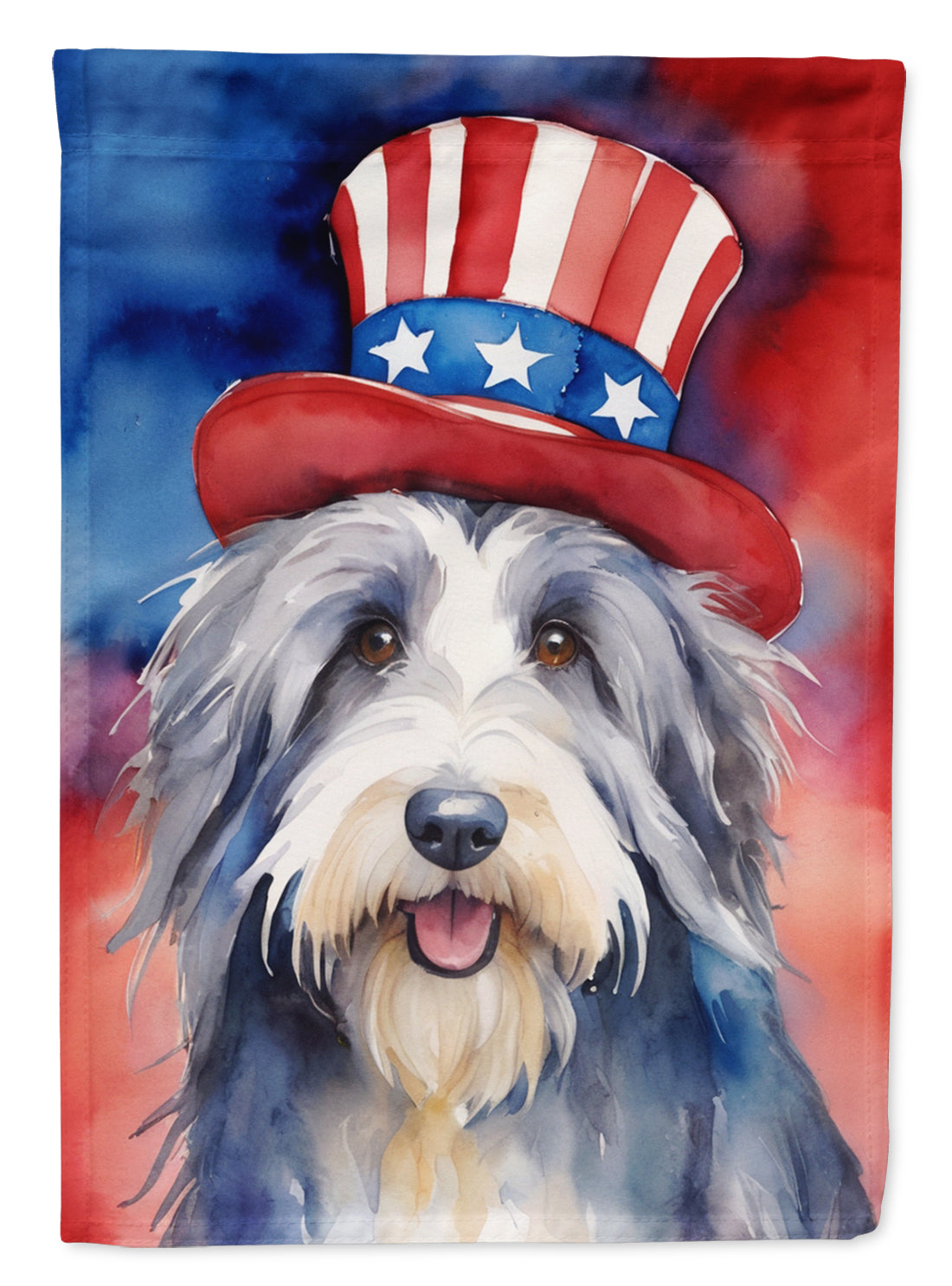 Buy this Bearded Collie Patriotic American Garden Flag