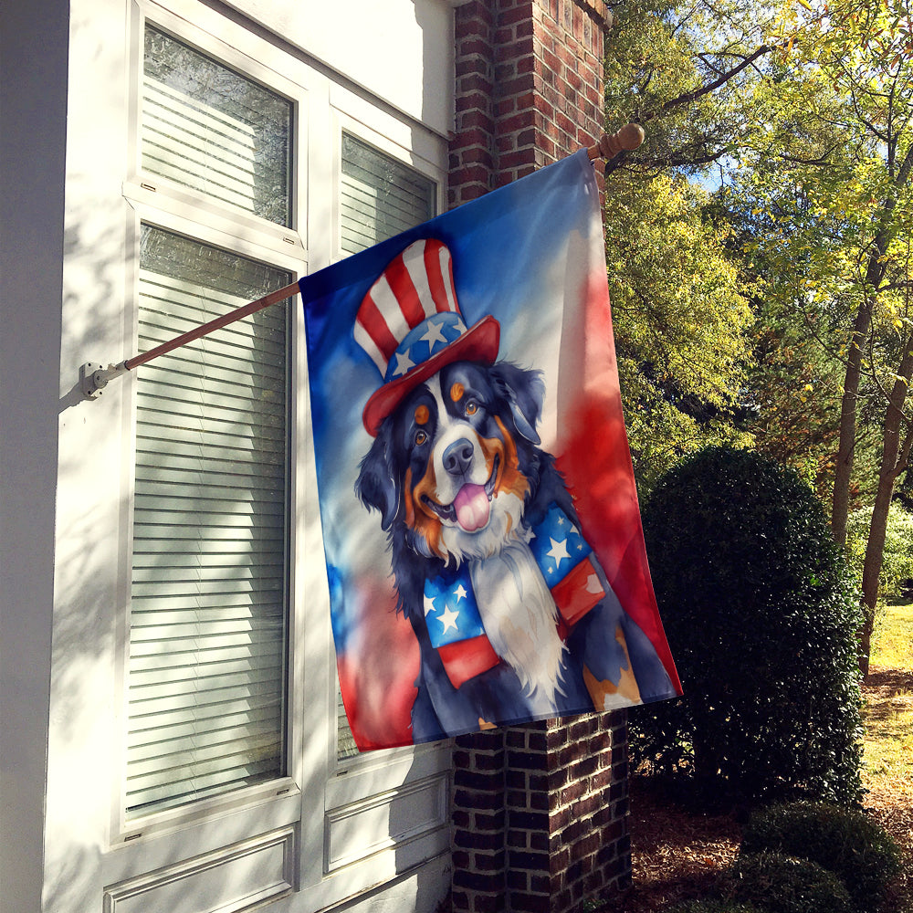 Buy this Bernese Mountain Dog Patriotic American House Flag