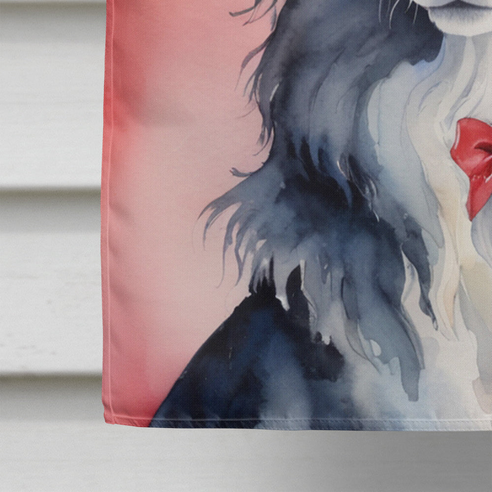 Borzoi Patriotic American House Flag