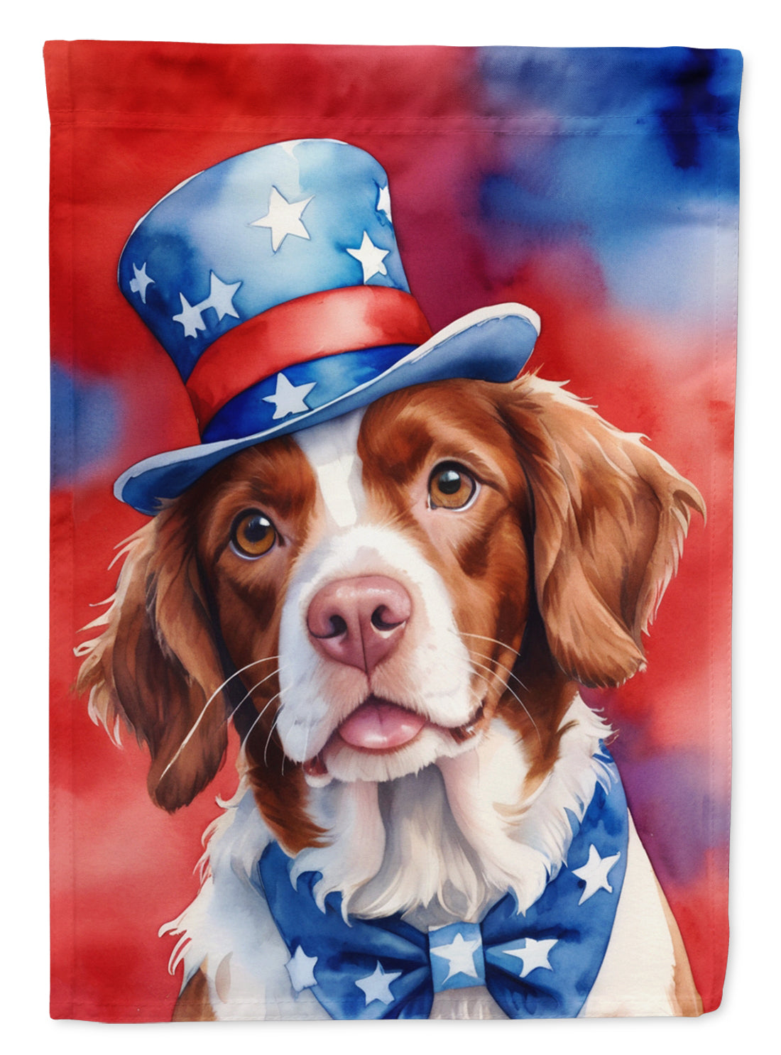 Buy this Brittany Spaniel Patriotic American Garden Flag