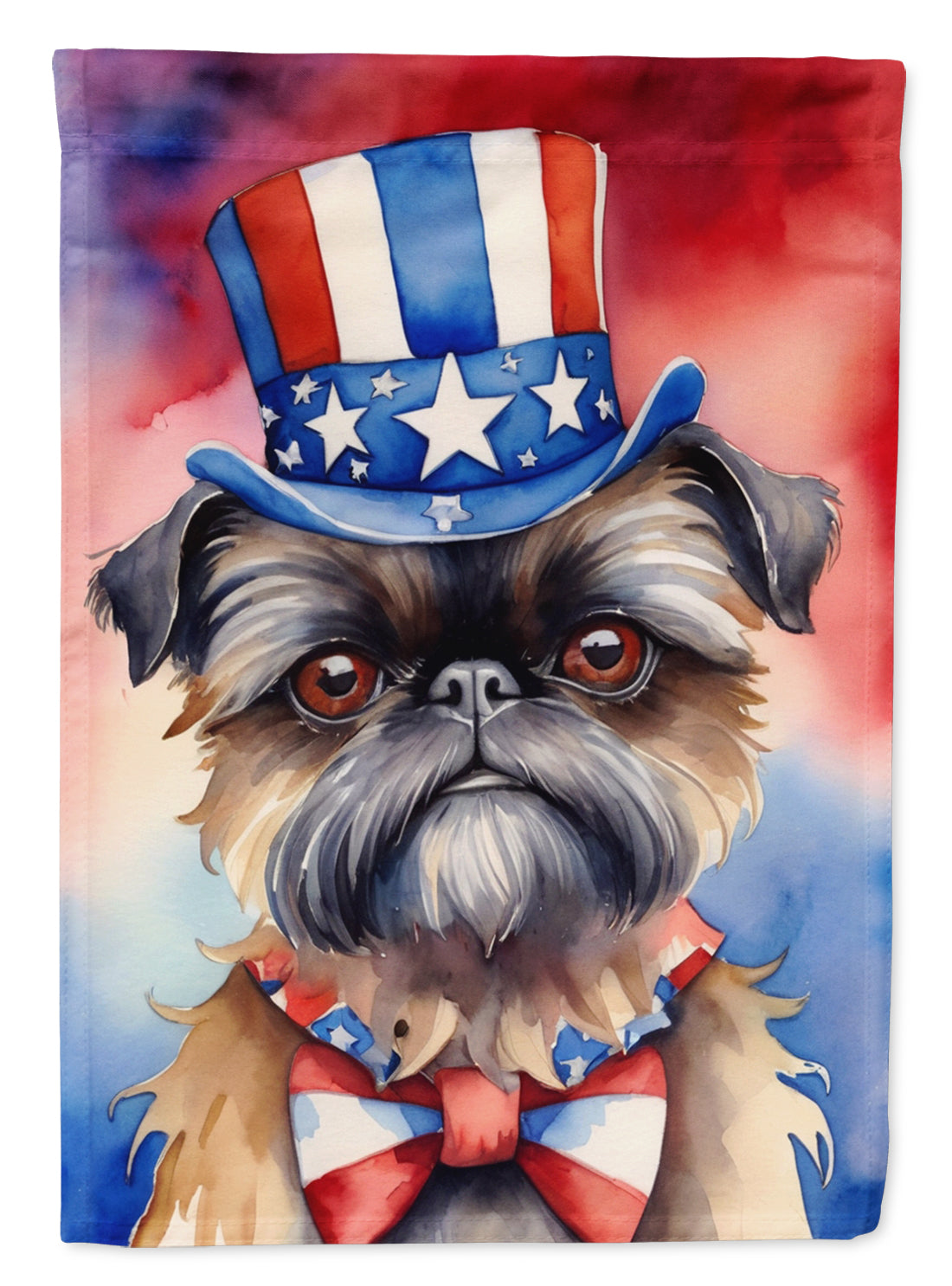 Buy this Brussels Griffon Patriotic American Garden Flag