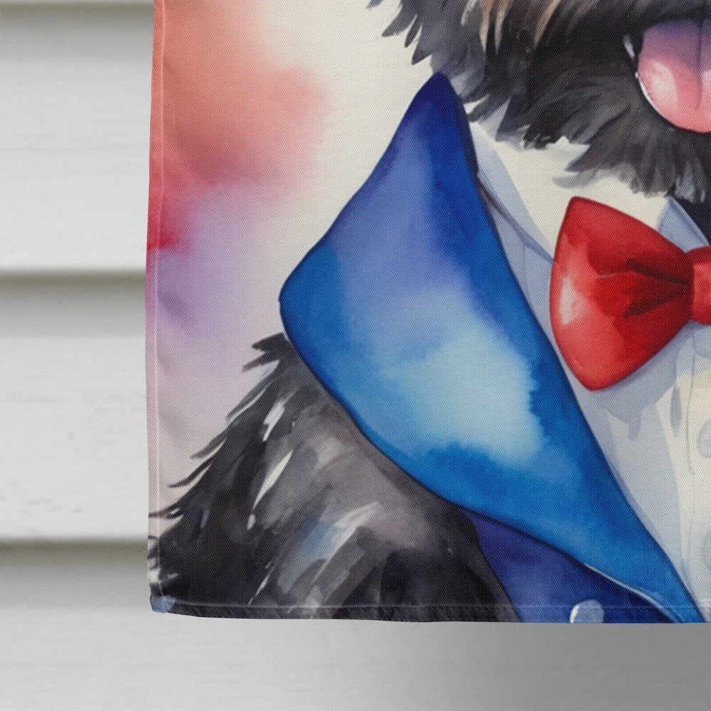 Cairn Terrier Patriotic American House Flag