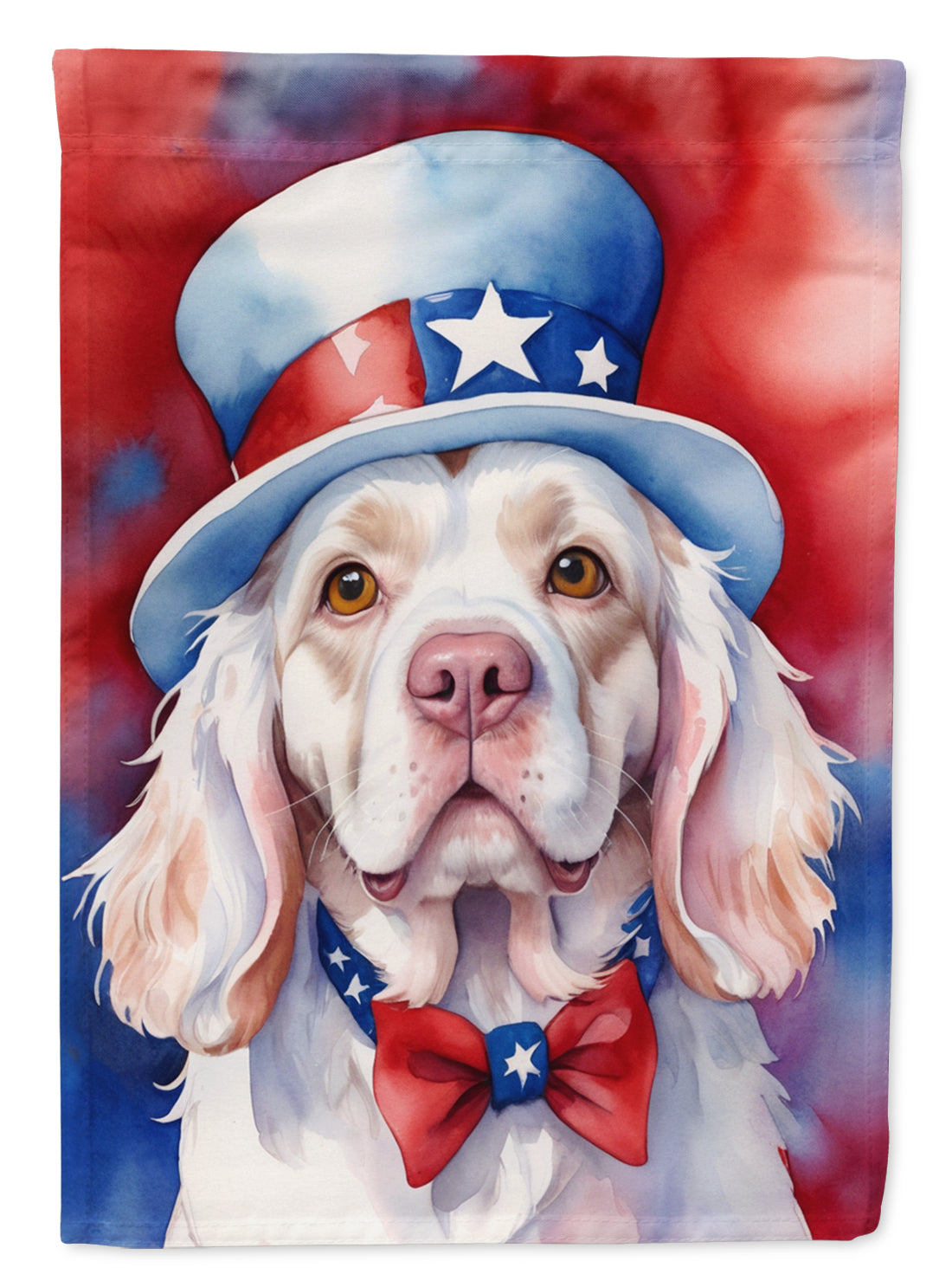 Buy this Clumber Spaniel Patriotic American Garden Flag