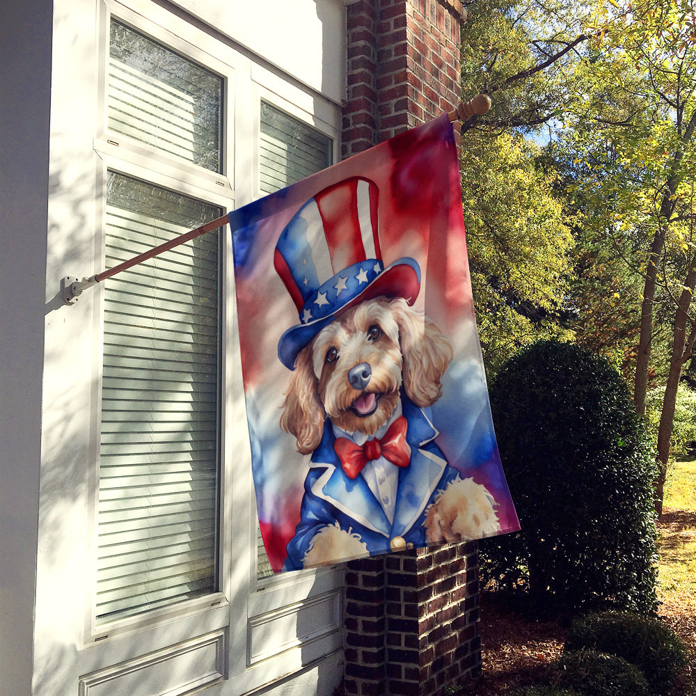 Buy this Cockapoo Patriotic American House Flag