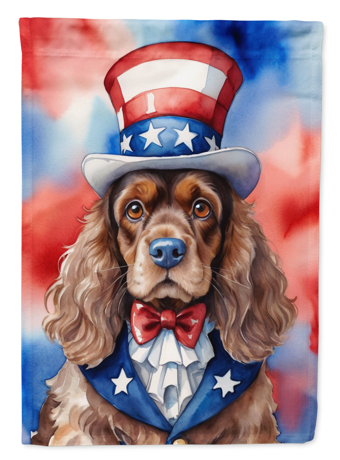 Buy this Cocker Spaniel Patriotic American House Flag