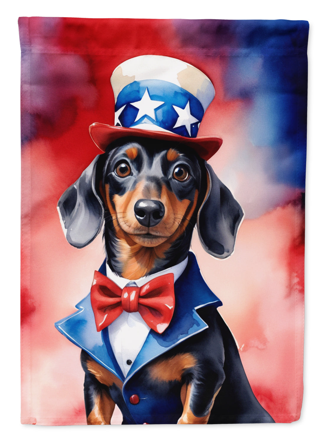 Buy this Dachshund Patriotic American House Flag