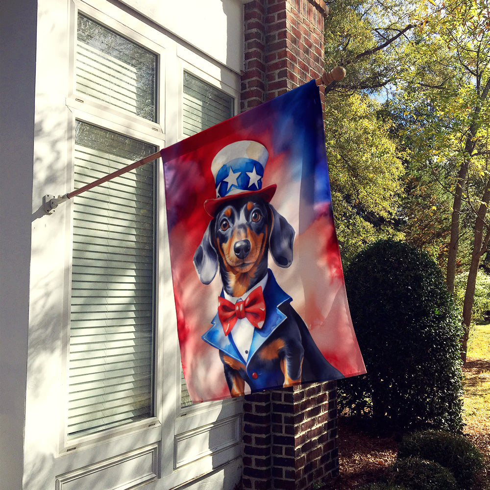 Buy this Dachshund Patriotic American House Flag