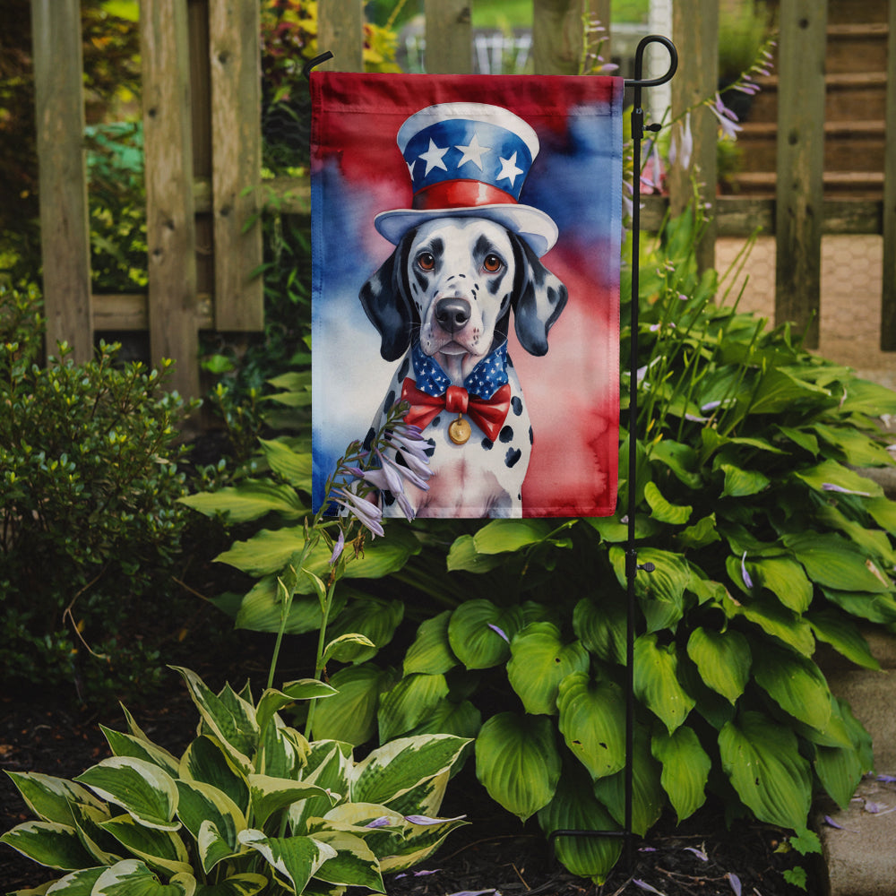 Dalmatian Patriotic American Garden Flag